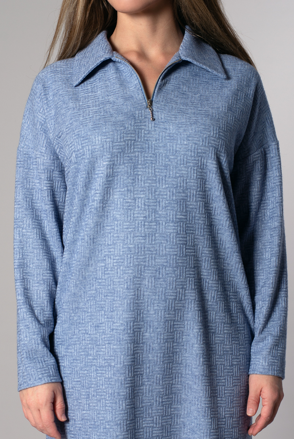 Платье женское 4470АП, Серо-голубой #133СГ054470АП