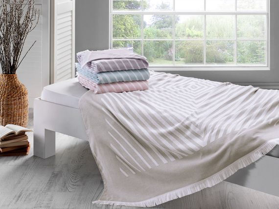 Покрывало пике  MELVIN  бирюза TIVOLYO HOME Турция