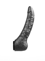 Насадка для страпона LOVETOY Black Bent, полужесткая, черная