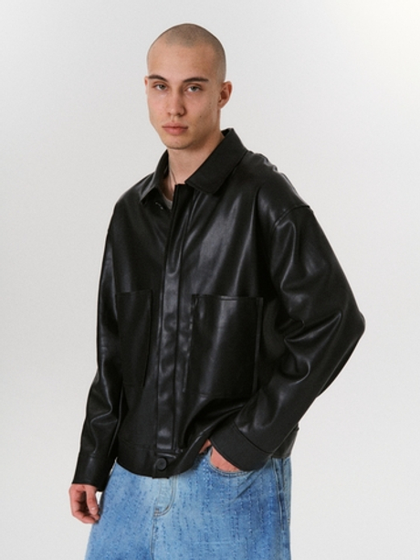 Черная куртка LEPEL из эко-кожи