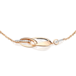 Браслет «Сияние» из комбинированного золота c натуральными топазами white Артикул: 05-0698-00-201-1111