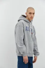 Худи Miracle Apparel Adventure University Серый меланж