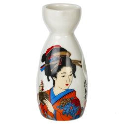 GAEM Набор для саке: графин 140 мл и 4 стакана 35 мл, L18,5 W7 H15 см