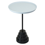 Столик кофейный Bergenson Bjorn Sustainable collection, 38 см, серо-голубой/черный