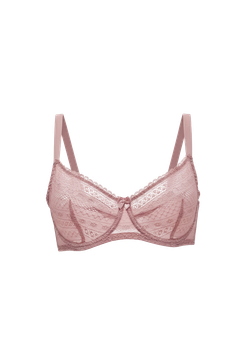 Бюстгальтер OIRO с мягкими полупрозрачными чашками Edelweiss