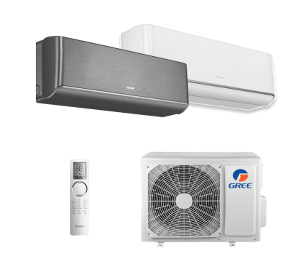 Мульти сплит-системы Gree на 2 комнаты (20+35 кв.м.) Airy black + white