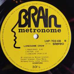 Винтажная виниловая пластинка LP Scorpions Lonesome Crow (Japan 1976) (No Obi) Leave Me