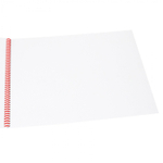 Скетчбук А3 20л., "Женский силуэт", 150г/м2, Миленд, гребень, мягкая обложка, матовая ламинация, жесткая подложка