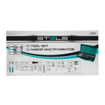 Набор торцевых головок с трещоткой, 1/4"и 3/8", 44 предмета Stels