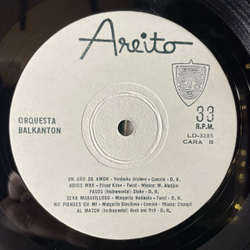Винтажная виниловая пластинка LP Orquesta Balkanton (Куба 1967)