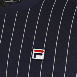 Мужское теннисное поло Fila Stripes T-Shirt Men - Dark Blue, White