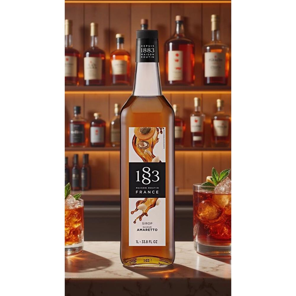 Сироп Амаретто 1л 1883 Maison Routin