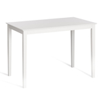 Обеденный комплект Хадсон (стол + 4 стула)/ Hudson Dining Set дерево гевея/мдф, стол: 110х70х75см / стул: 44х42х89см, pure white (белый 2-1), ткань кор.-зол.(1505