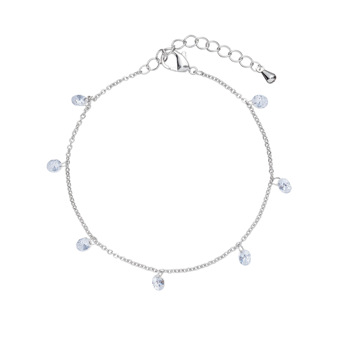 Браслет - капли, серебро