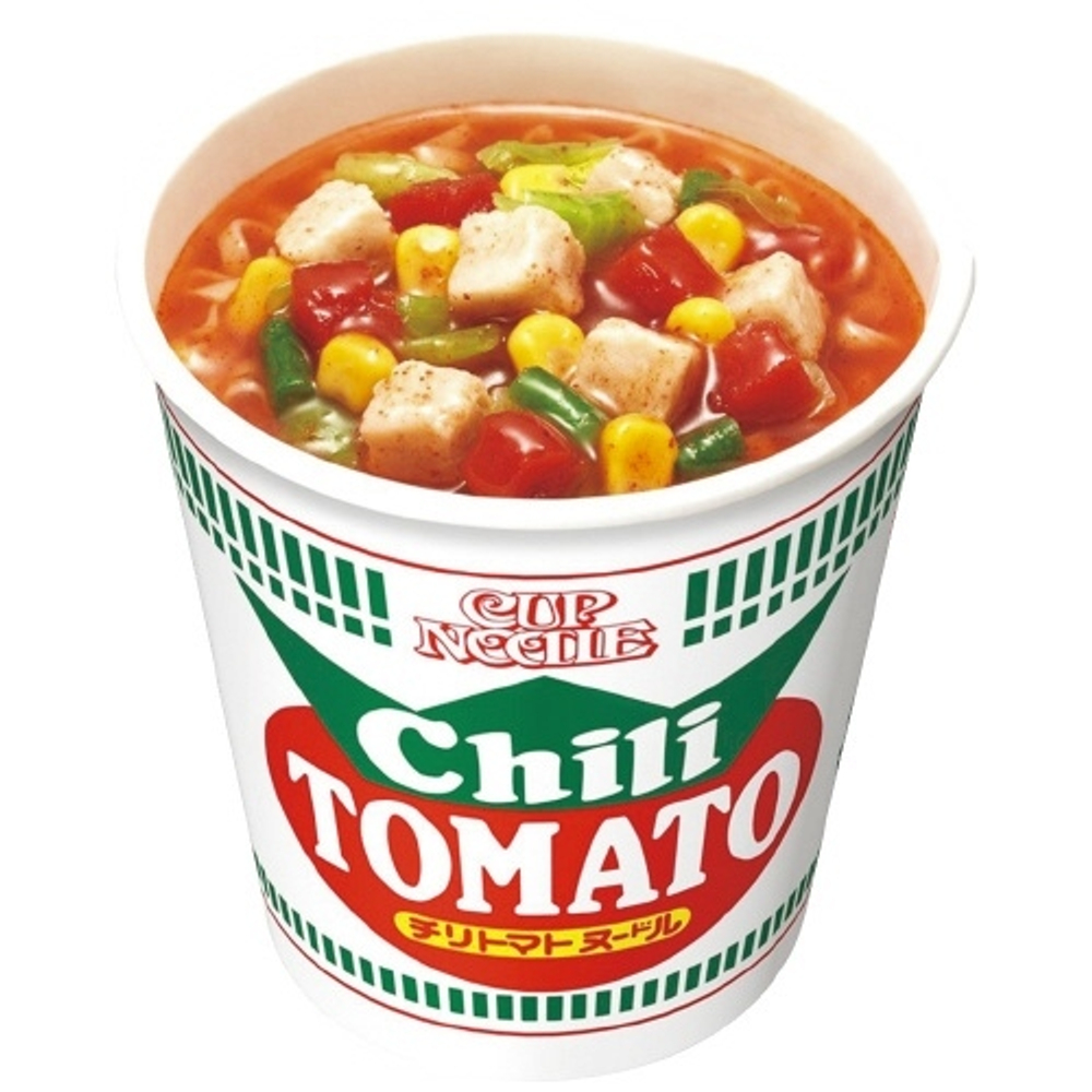 Лапша Cup Noodle, с томатами и чили, Nissin