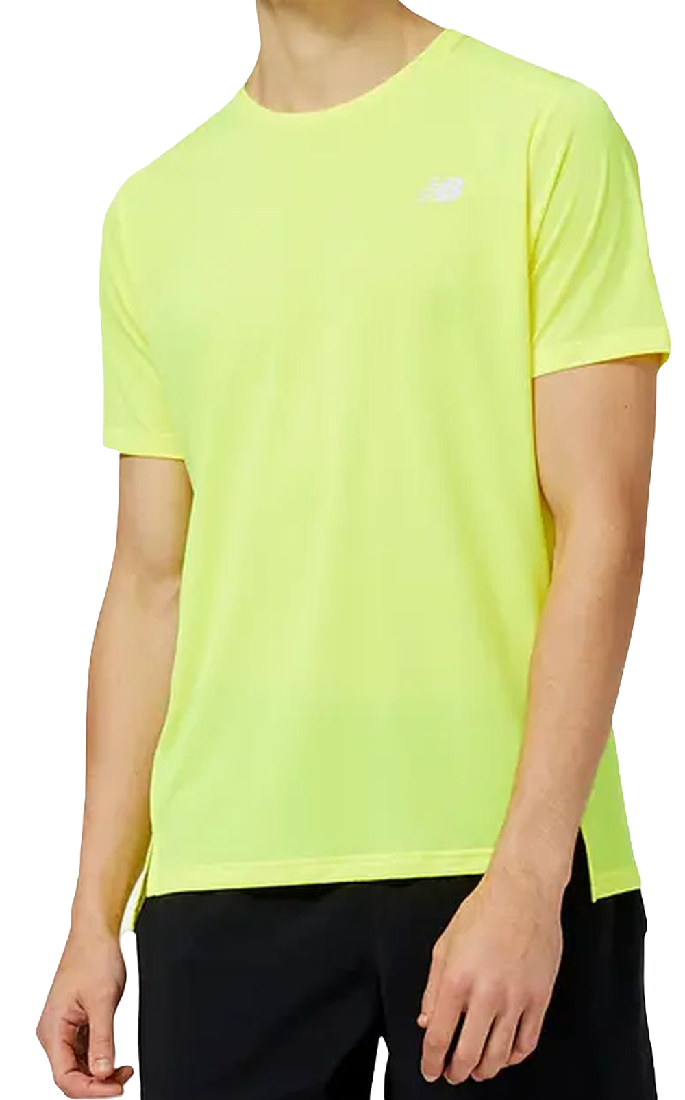 Теннисная футболка New Balance Accelerate Short Sleeve - Yellow