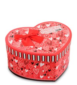 WG-56/3-A Коробка подарочная «Сердце» цв.красный
