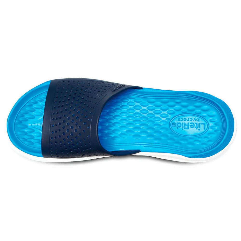Crocs LiteRide Slide Navy White