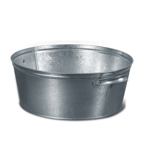 Таз круглый оцинкованный (13л)