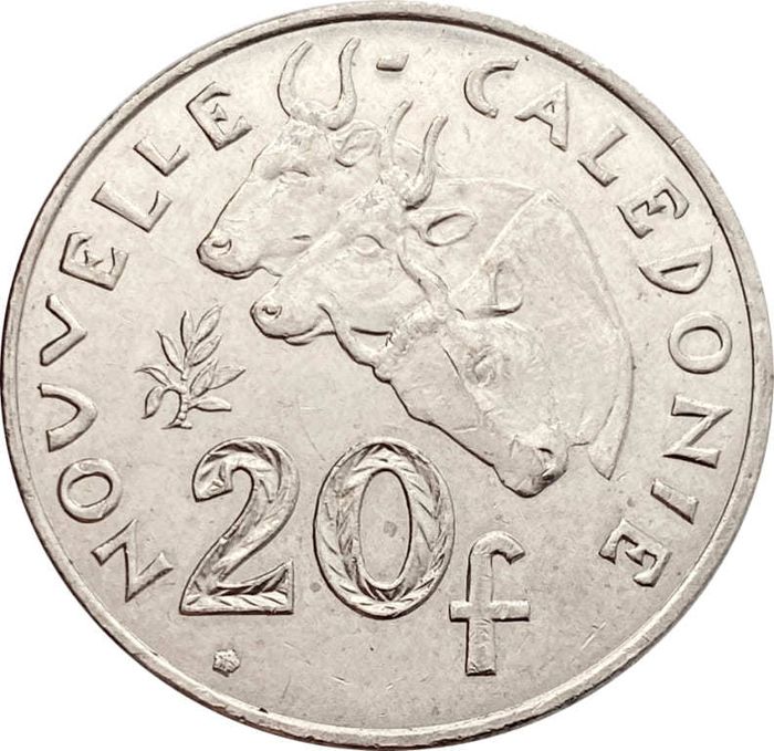 20 франков 2016 Новая Каледония