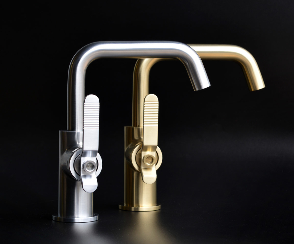 Смеситель на раковину матовое золото Bronze de luxe 1760'S LOFT