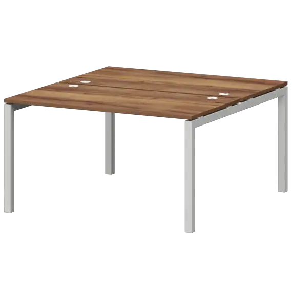 Бенч двойной на металлокаркасе СМС2-П-12К.149.Пр50  1200x1496x750 Смарт