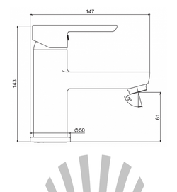 Смеситель для раковины LAPARET LEGNA N3014602LPT