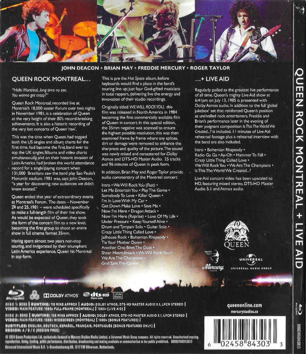 Queen / Rock Montreal & Live Aid (2Blu-ray)