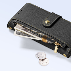 Чехол кошелек с MagSafe из TPU кожи от Dux Ducis для смартфона Samsung Galaxy S25+, серия Lawa Series Case