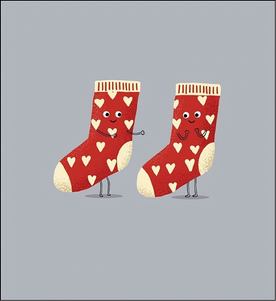 Открытка 121*183мм. "Носки" (АртДизайн), 1 шт.