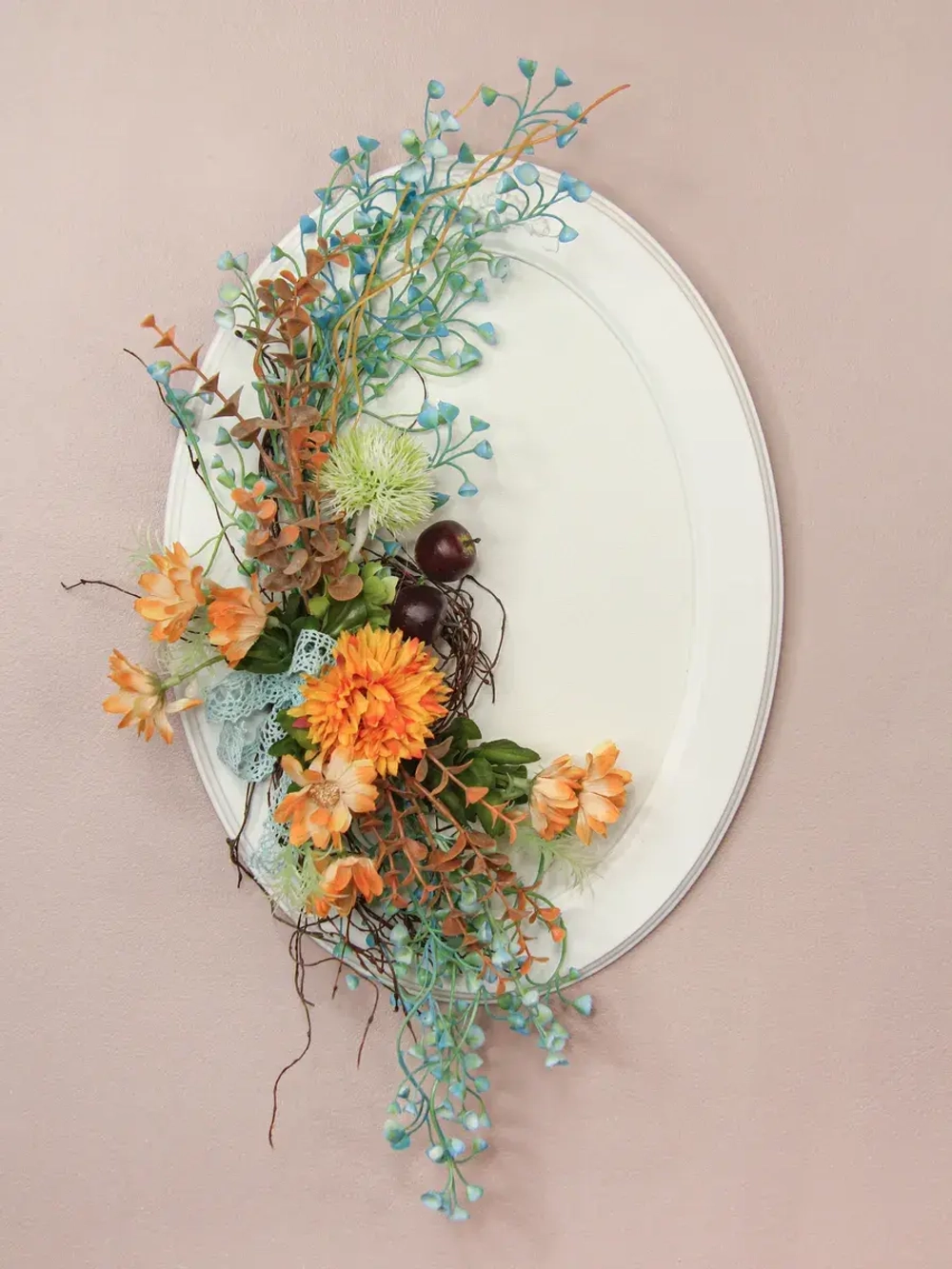 Панно на стену для интерьера цветами 45*31 см