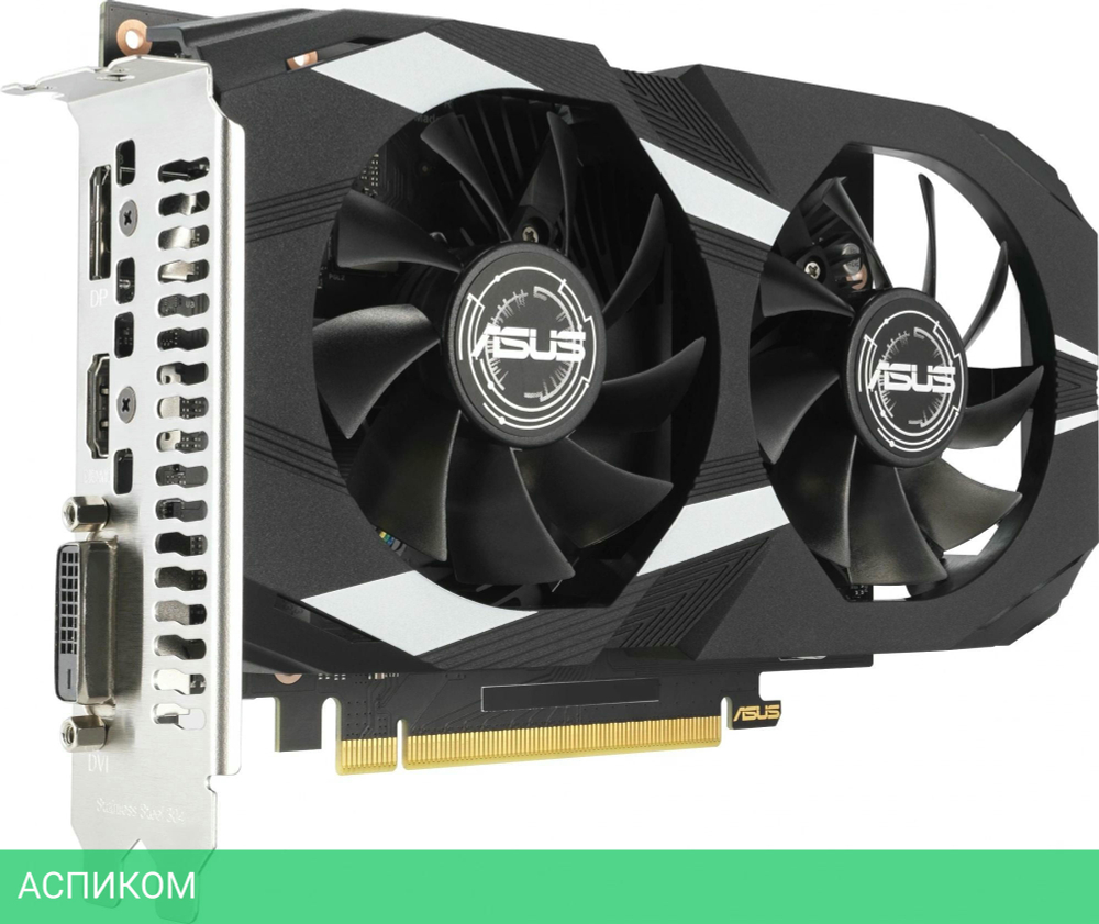 Видеокарта ASUS Dual GeForce RTX 3050 OC 6GB GDDR6 DUAL-RTX3050-O6G (90YV0K60-M0NA00)
