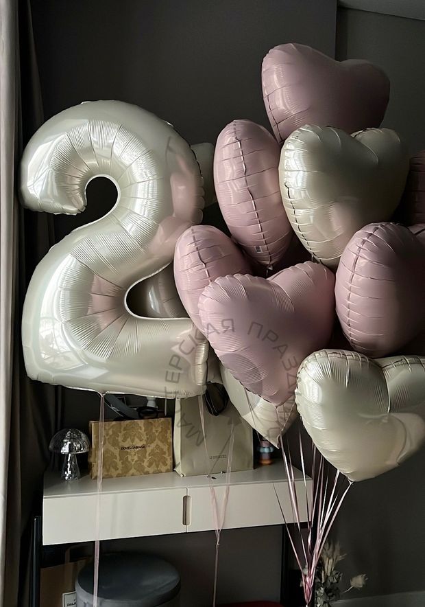 Воздушные шары на 20 лет №8264
