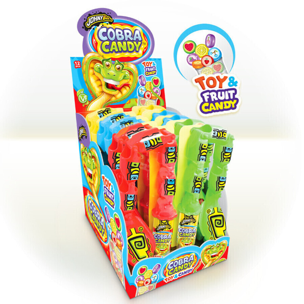Игрушка Кобра (Cobra) с леденцами Johny Bee 16гр