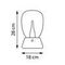 Настольная лампа диммируемая 10W 3000K прозрачный/черный Uovo III Lightstar 807907