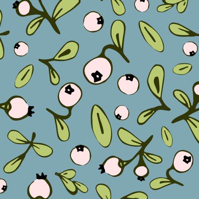 Черника на голубом