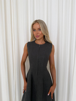 Сарафан Адель серый