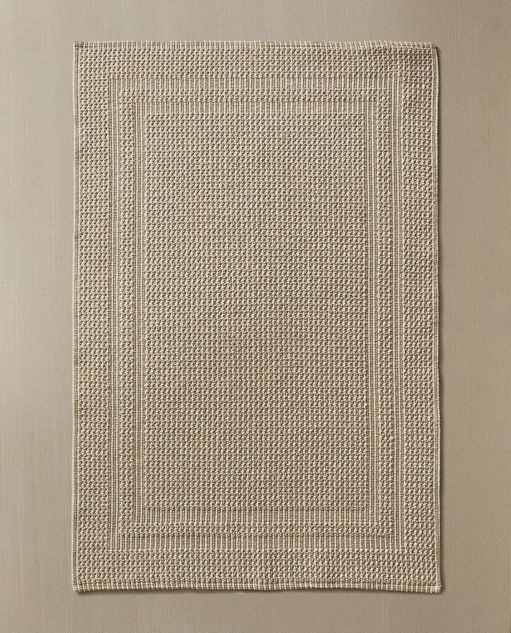 Zara Home - Коврик для ванной с текстурой в клетку, бежевый, 60x90 см