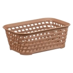 Ящик РОТАНГ 1л 185х70мм Бежевый ротанг 0,07х0,185х0,14м