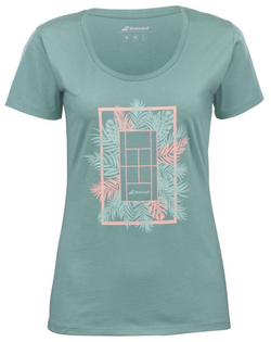 Женская футболка Babolat Femme Message Tee Woman - Trellis