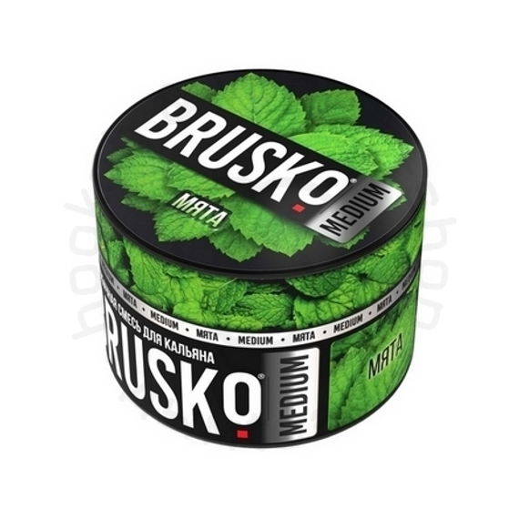 Бестабачная смесь для кальяна BRUSKO, 50 г, Мята, Medium (M)