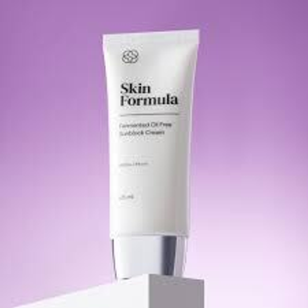 Skin Formula Fermented Oil Free Sunblock Cream SPF50+ PA+++ Солнцезащитный крем c увлажняющим и успокаивающим действием 65 гр