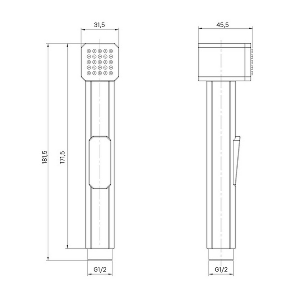 Лейка гигиеническая IDDIS AXE1F1Bi20 ЧЕРНЫЙ матовый, коробка