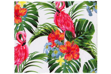 Салфетка микрофибра 15х18 (ФЛАМИНГО)  в  упаковке.