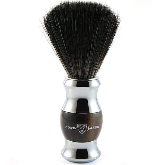 Помазок Edwin Jagger, смола темно-коричневого цвета, искусственный ворс, 21SB362CR