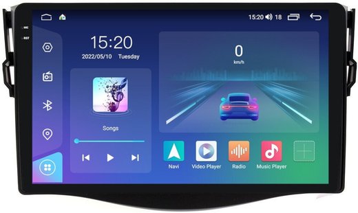 Магнитола для Toyota RAV4 30 2005-2012, Vanguard - Parafar PF018-1RN2K на Android 13, QLED+2K, ТОП процессор, 4Гб+32Гб, CarPlay, 4G SIM-слот