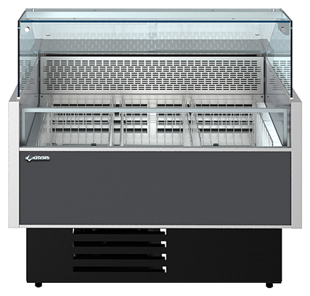 Витрина морозильная CRYSPI Sonata Quadro M 1500 LED (с боковинами)