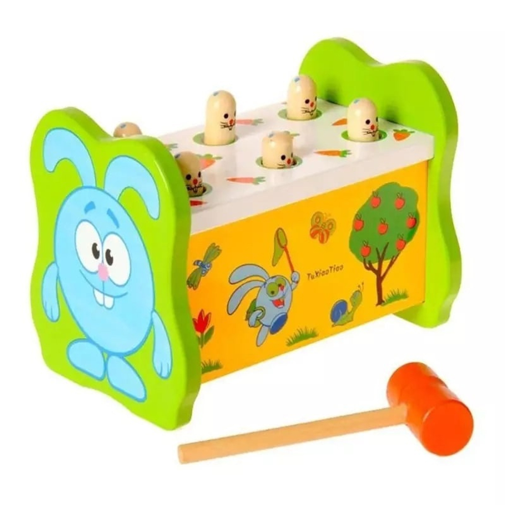 Игра-стучалка из дерева "Зайка" Wooden Toy