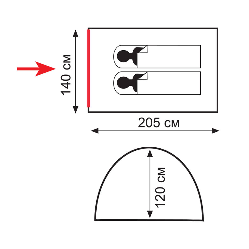 Totem палатка Summer 2 (V2) (зеленый)
