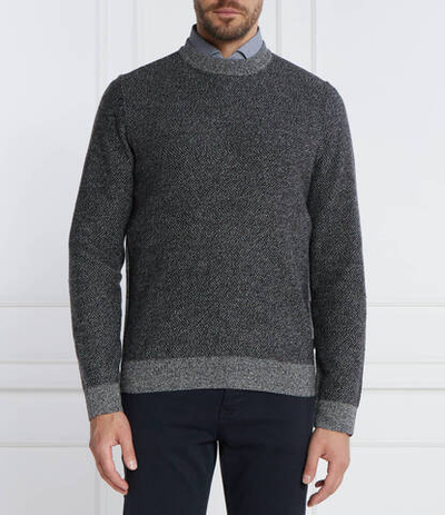 Хлопковый свитер marameo BOSS BLACK - графитовый(50500662)